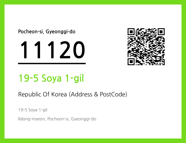 Address and Postal Code QR Code Image (CC BY 4.0)