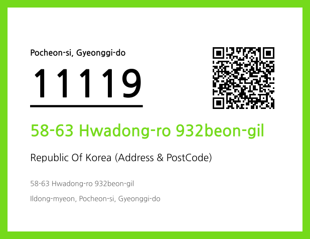 CC BY 4.0 Address and Postal Code QR Code Image (CC BY 4.0)