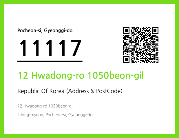 Address and Postal Code QR Code Image (CC BY 4.0)