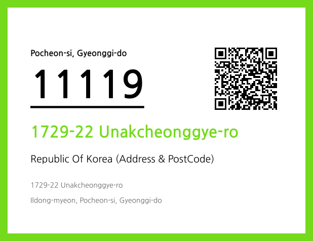 Address and Postal Code QR Code Image (CC BY 4.0)