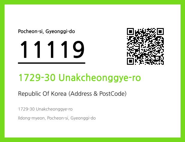 CC BY 4.0 Address and Postal Code QR Code Image (CC BY 4.0)