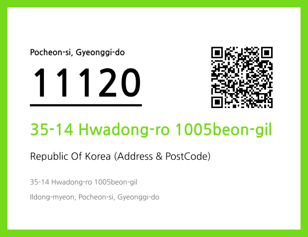 CC BY 4.0 Address and Postal Code QR Code Image (CC BY 4.0)