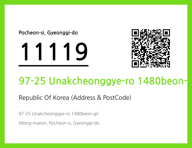 Address and Postal Code QR Code Image (CC BY 4.0)