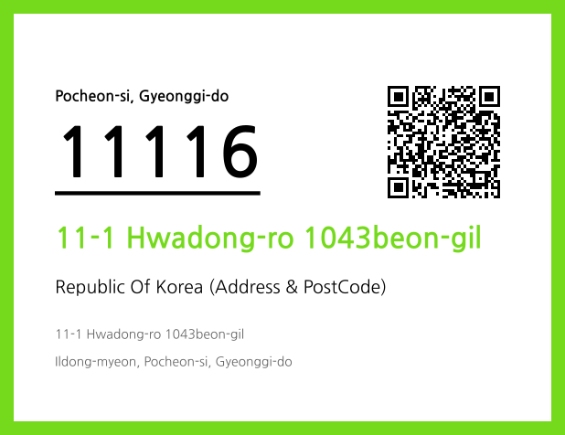 Address and Postal Code QR Code Image (CC BY 4.0)