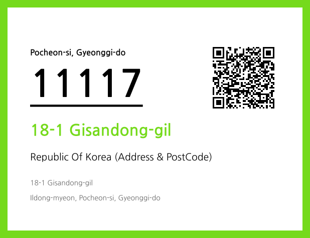 Address and Postal Code QR Code Image (CC BY 4.0)