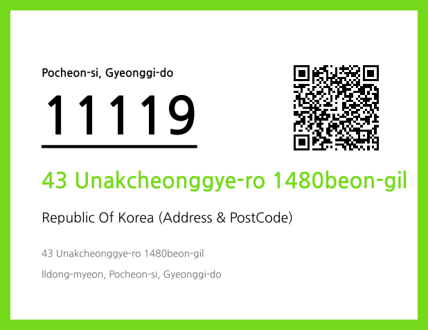 Address and Postal Code QR Code Image (CC BY 4.0)