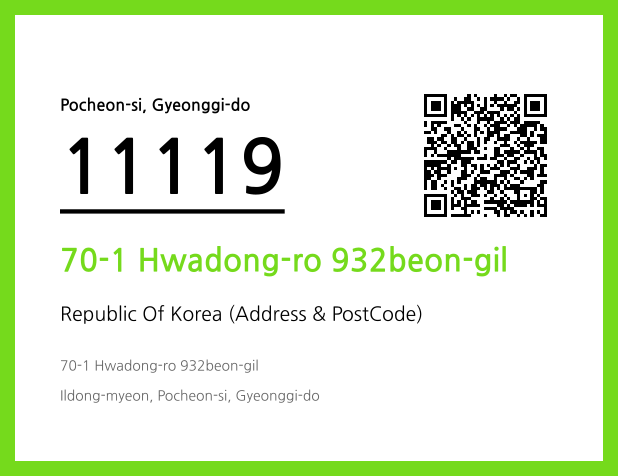 Address and Postal Code QR Code Image (CC BY 4.0)
