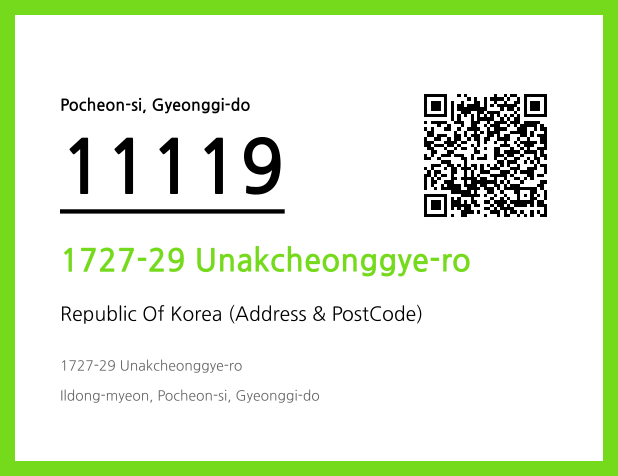 Address and Postal Code QR Code Image (CC BY 4.0)