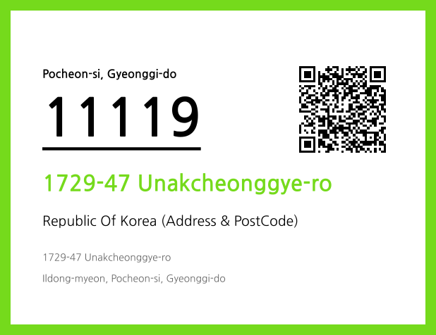CC BY 4.0 Address and Postal Code QR Code Image (CC BY 4.0)