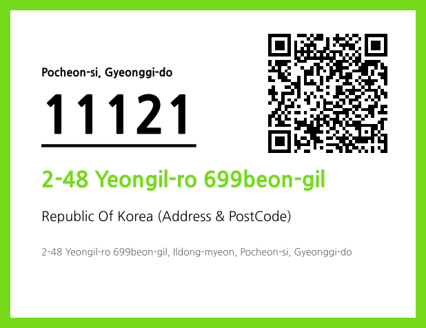 Address and Postal Code QR Code Image (CC BY 4.0)