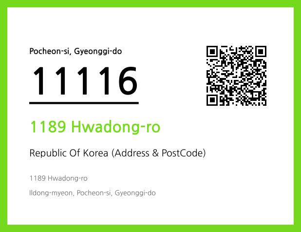 Address and Postal Code QR Code Image (CC BY 4.0)