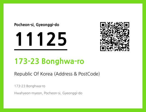 Address and Postal Code QR Code Image (CC BY 4.0)