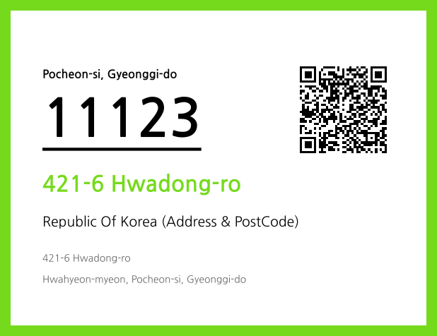 CC BY 4.0 Address and Postal Code QR Code Image (CC BY 4.0)
