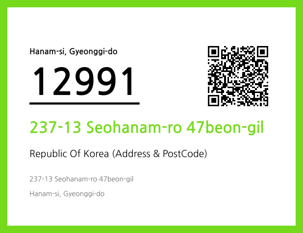 Address and Postal Code QR Code Image (CC BY 4.0)