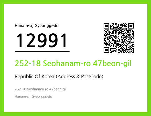 Address and Postal Code QR Code Image (CC BY 4.0)