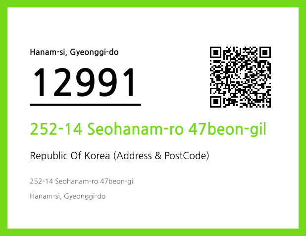 Address and Postal Code QR Code Image (CC BY 4.0)
