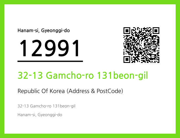 CC BY 4.0 Address and Postal Code QR Code Image (CC BY 4.0)