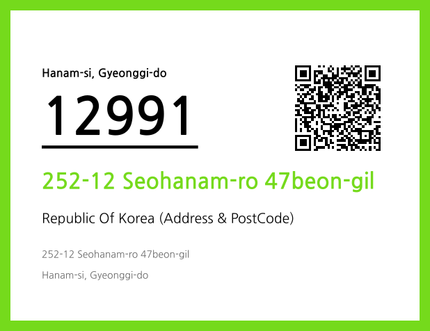 Address and Postal Code QR Code Image (CC BY 4.0)