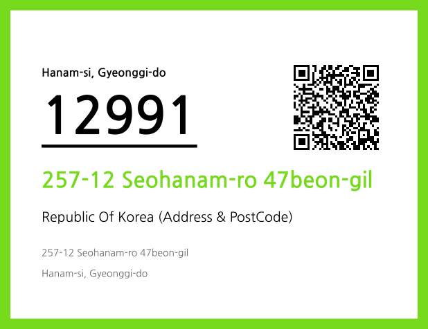 Address and Postal Code QR Code Image (CC BY 4.0)