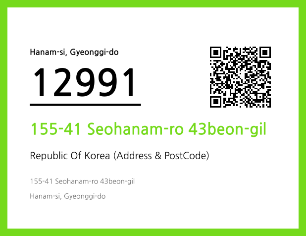 Address and Postal Code QR Code Image (CC BY 4.0)