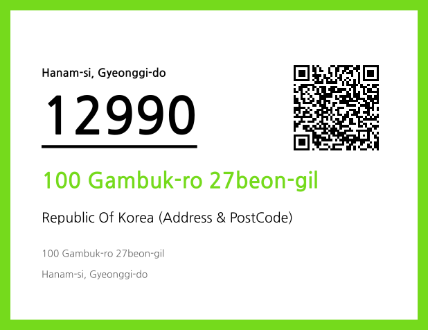 Address and Postal Code QR Code Image (CC BY 4.0)