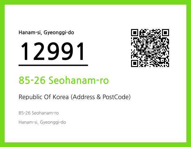 Address and Postal Code QR Code Image (CC BY 4.0)