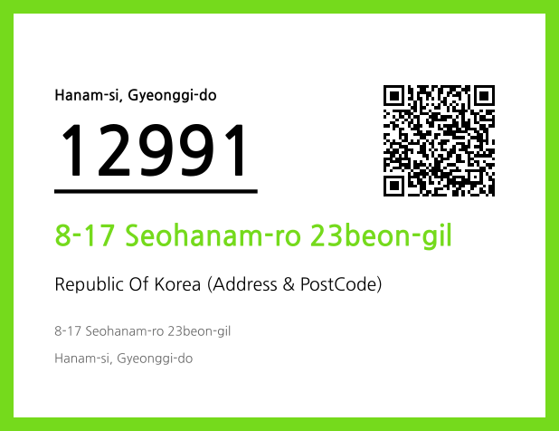 Address and Postal Code QR Code Image (CC BY 4.0)