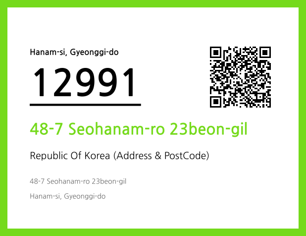 Address and Postal Code QR Code Image (CC BY 4.0)