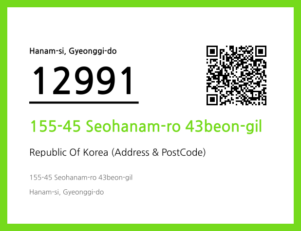Address and Postal Code QR Code Image (CC BY 4.0)