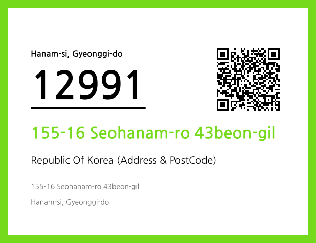 Address and Postal Code QR Code Image (CC BY 4.0)