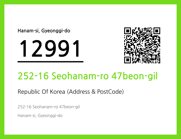 CC BY 4.0 Address and Postal Code QR Code Image (CC BY 4.0)