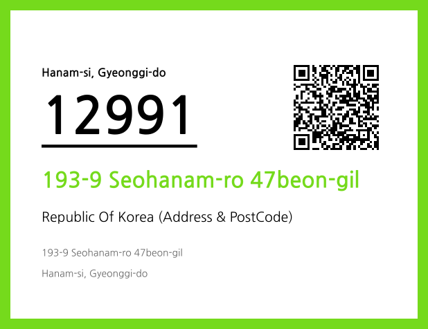 Address and Postal Code QR Code Image (CC BY 4.0)