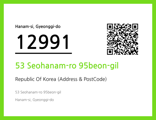 Address and Postal Code QR Code Image (CC BY 4.0)
