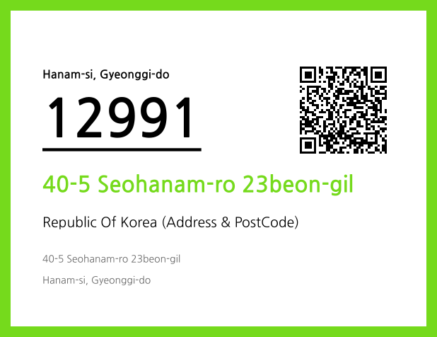 CC BY 4.0 Address and Postal Code QR Code Image (CC BY 4.0)