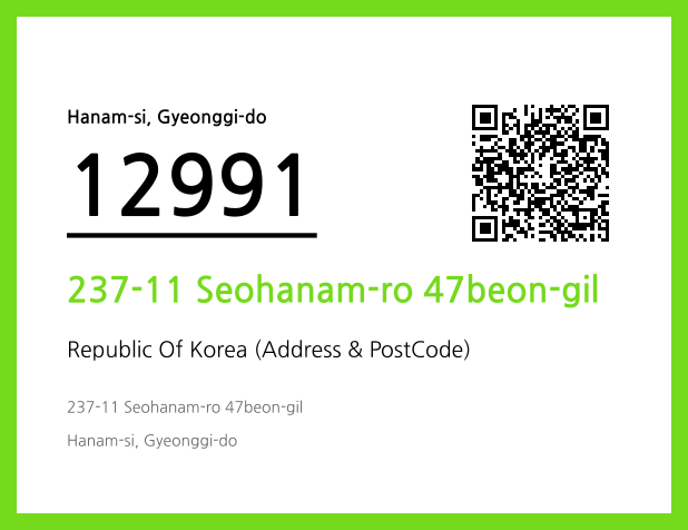 Address and Postal Code QR Code Image (CC BY 4.0)