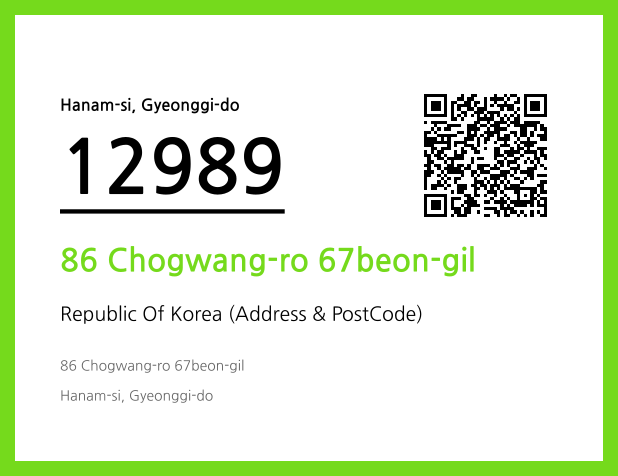 Address and Postal Code QR Code Image (CC BY 4.0)