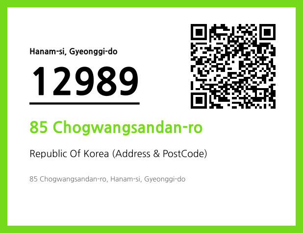 Address and Postal Code QR Code Image