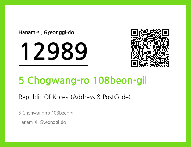 Address and Postal Code QR Code Image (CC BY 4.0)