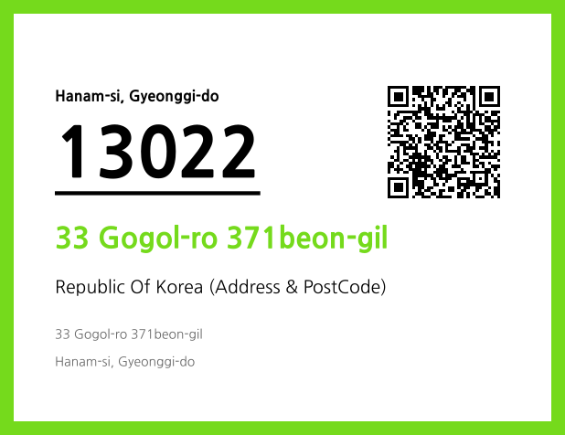 Address and Postal Code QR Code Image (CC BY 4.0)