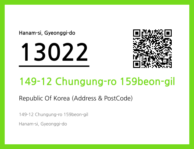 Address and Postal Code QR Code Image (CC BY 4.0)