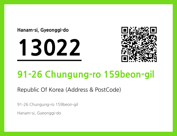 Address and Postal Code QR Code Image (CC BY 4.0)