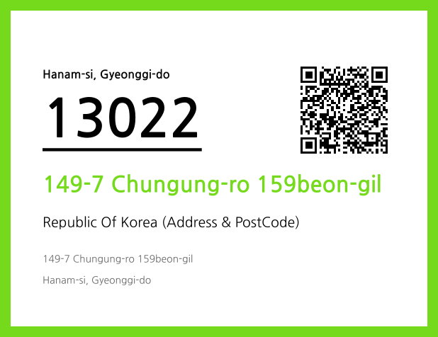 CC BY 4.0 Address and Postal Code QR Code Image (CC BY 4.0)