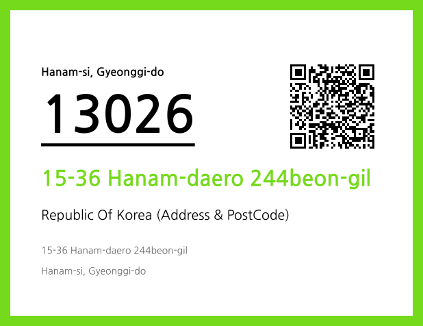 Address and Postal Code QR Code Image (CC BY 4.0)