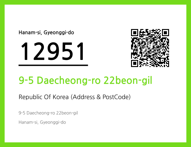 Address and Postal Code QR Code Image (CC BY 4.0)