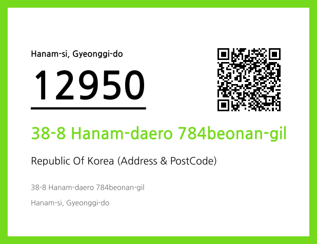 Address and Postal Code QR Code Image (CC BY 4.0)
