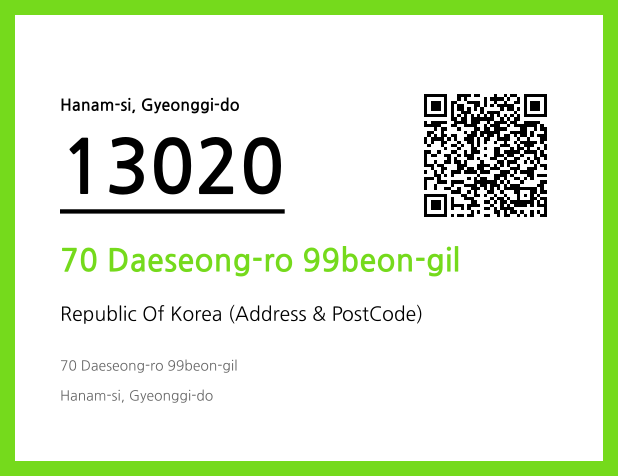 Address and Postal Code QR Code Image (CC BY 4.0)