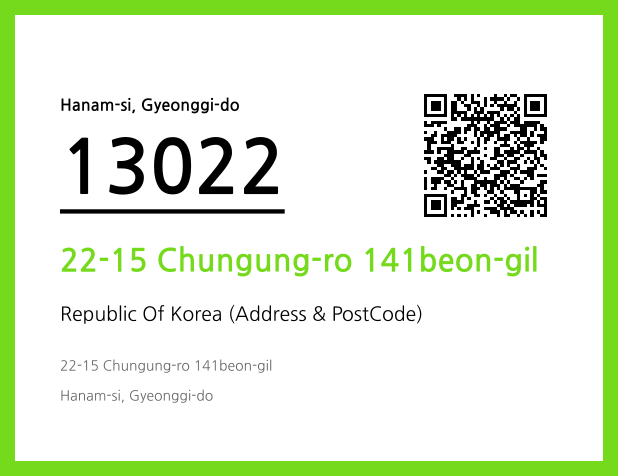 Address and Postal Code QR Code Image (CC BY 4.0)