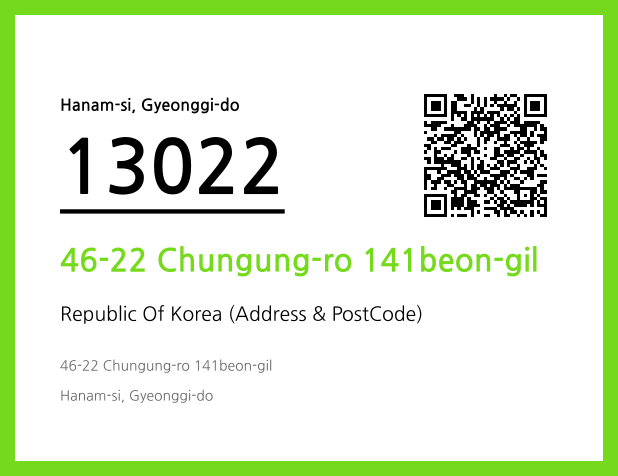 CC BY 4.0 Address and Postal Code QR Code Image (CC BY 4.0)