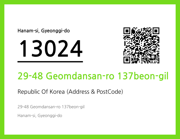 Address and Postal Code QR Code Image (CC BY 4.0)