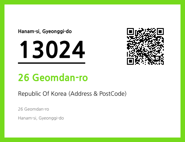 Address and Postal Code QR Code Image (CC BY 4.0)
